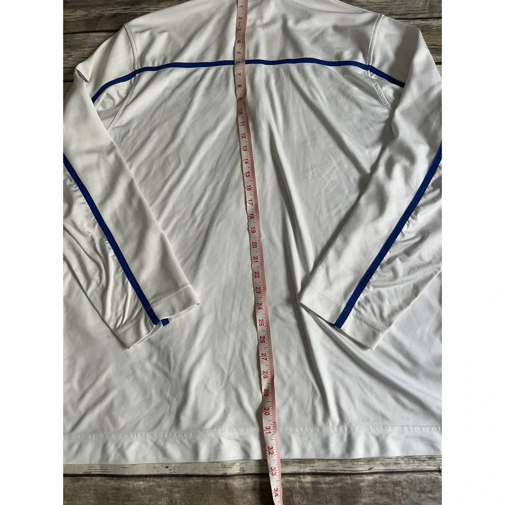 NIKE‎ Dri-Fit Half-Zip Long Sleeve Pullover Top Shirt Men's Size XXL White